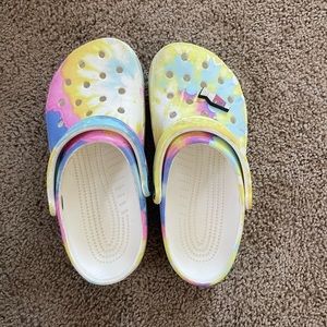 Rainbow crocs